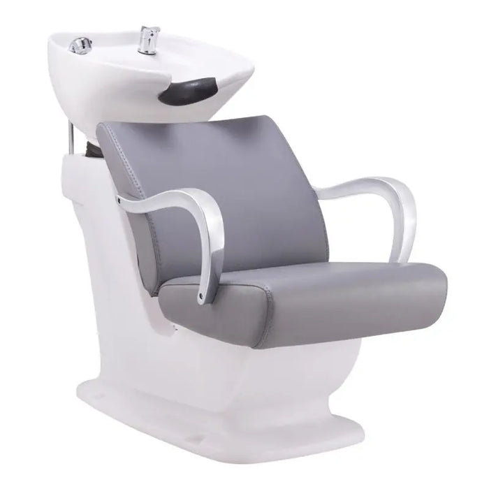 hair washing massage shampoo chair guangzhou hair ceramic basin semi-lying headwash shampoo station