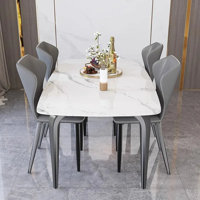 Rectangle Nordic Dining Table Industrial Luxury Elegant Modern Dining Table Italy Kitchen Mesa De Comedor Living Room Furniture