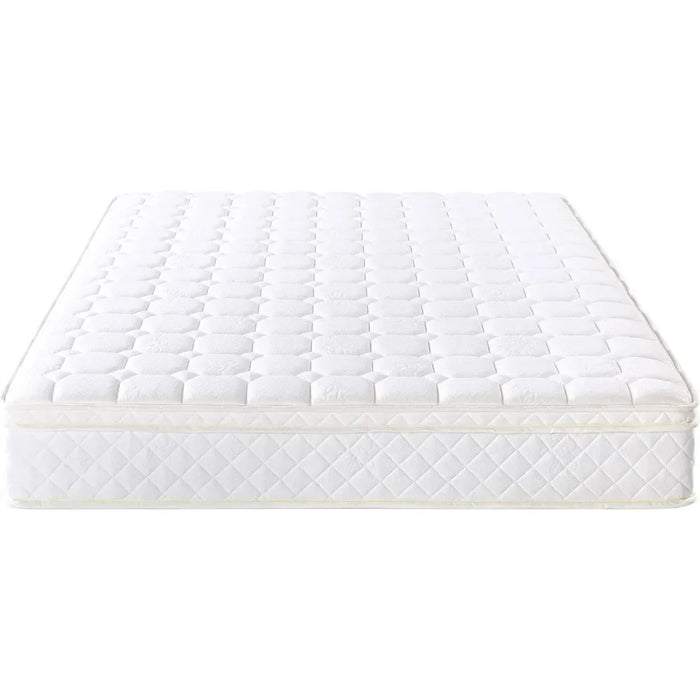 10 Inch Euro-Top Pocket Spring-Mattress - Motion Isolation Individually Encased Pocket Springs Comfort Foam-Top King Matress