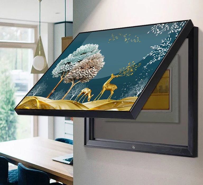 Electric Decor For Home Design Painting Hide Cover Wall Meter Box Decorative Power Switch Canvas Poster Paintings 40x30cm