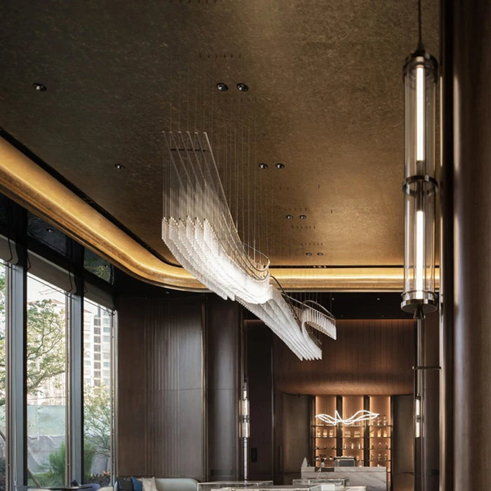 Modern Italian church design, interior decoration, hotels, villas, staircases, banquet halls, luxurious glass, LED creative chan