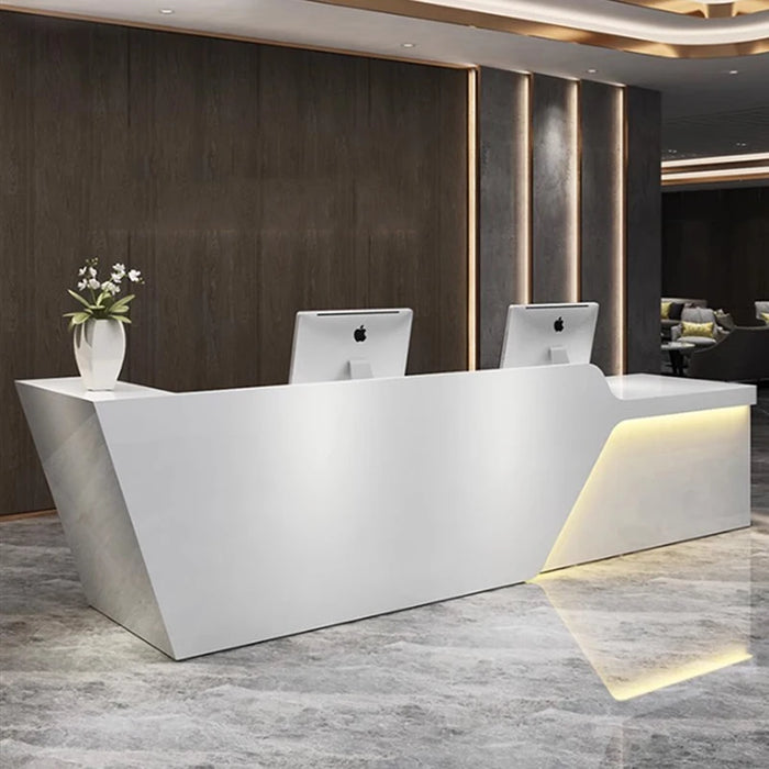 Standing Store Reception Desk Cashier Wood Basses Hotel Cash Reception Desks Modern Information Comptoir Caisse Bar Furniture