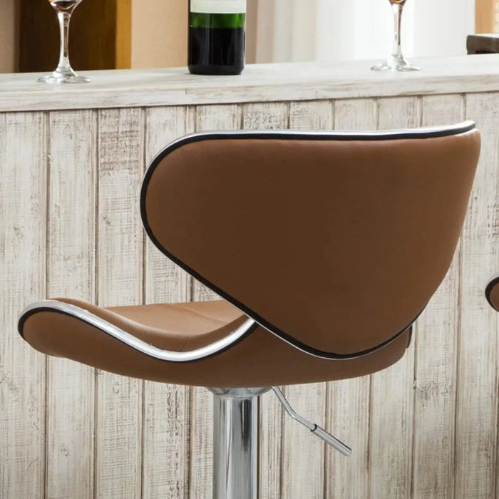 Roundhill Furniture Masaccio Bar Stool with Adjustable Height & 360-Degree Swivel, Multiple Colors, Set of 2