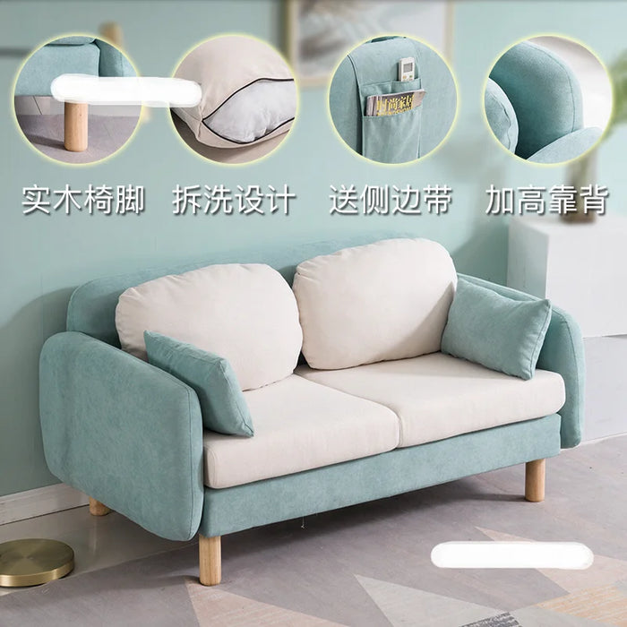 European-style Fabric Living Room Sofas Luxury Living Room Furniture Leisure Lazy Sofa Armchair Home Creative Balcony Sofa chair