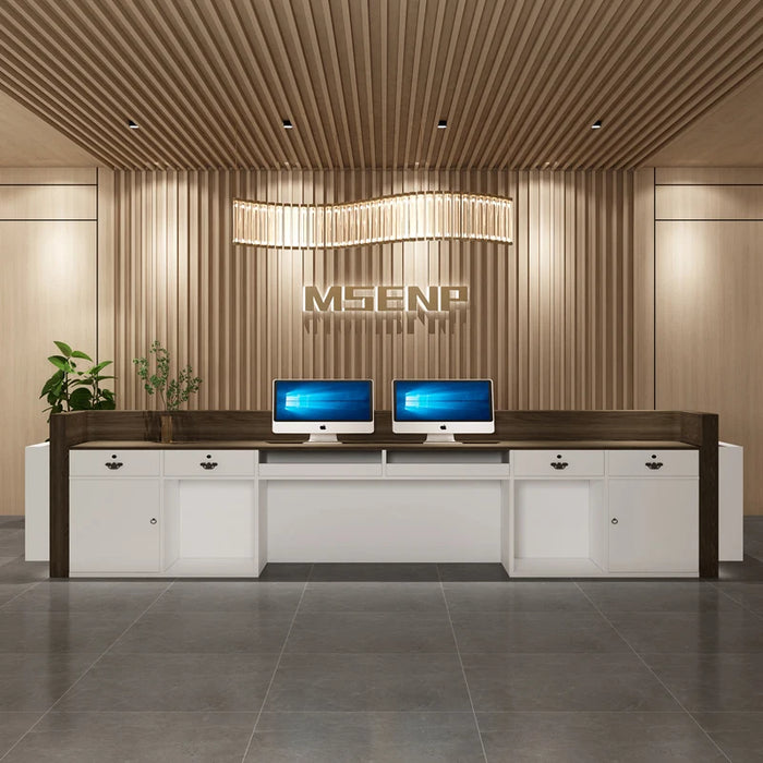 Shop Cashier Reception Counter Desk Modern Beauty Salon Cash Bar Counter Retail Shop Spa Mostrador Oficina Office Furniture
