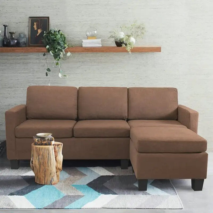Fabric L-shape Sofa Sectional Couch for Living Room,