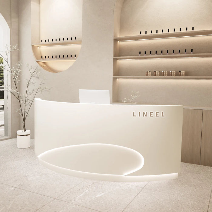 Beauty Salon Reception Desk Modern Cashier Table Counter Restaurant Checkout Cabinet Console Comptoir Caisse Office Furniture