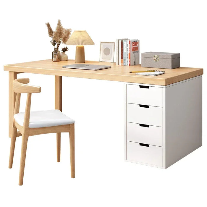 Wood Home Office Desks Storage Study Write Bedroom Single Computer Office Desks Storage Drawers Bureaux Meuble Work Furniture