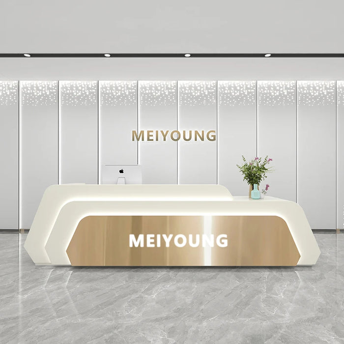 Luxury Register Reception Desks Office Pulpit Executive Commercial Reception Desks Club Mostrador Recepcion Bar Furniture