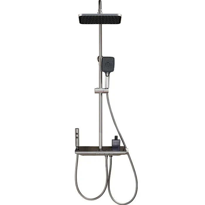 2024 Atmosphere Lamp Bathroom Shower System Full Set Wall Mounted Bathtub Digital Display Shower Set with Bidet Faucet suit