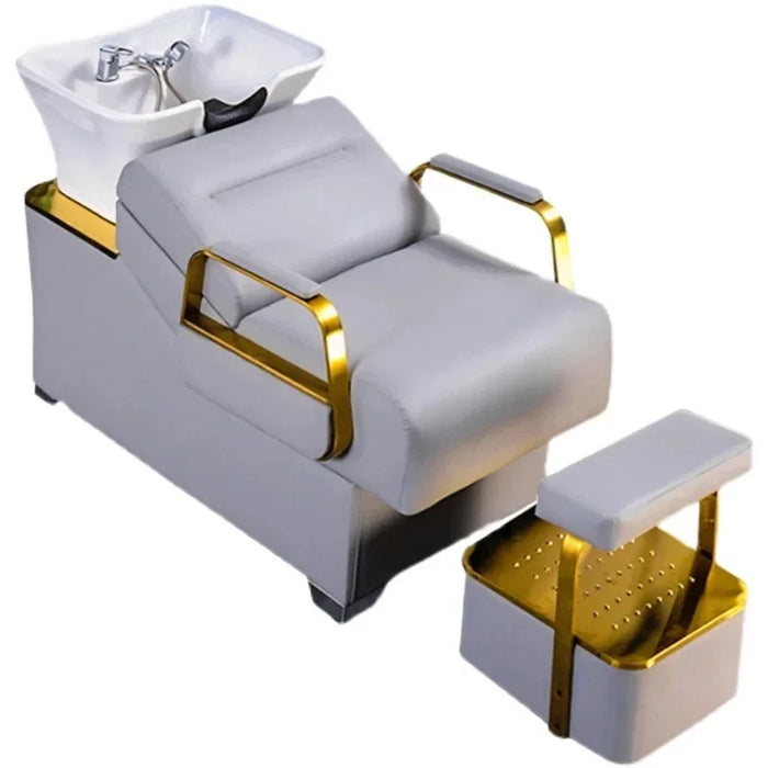 Spa Shampo Chair Stylist Comfort Lounge Massage Hair Wash Bed Shower Head Silla Peluqueria Salon Furniture MQ50XF