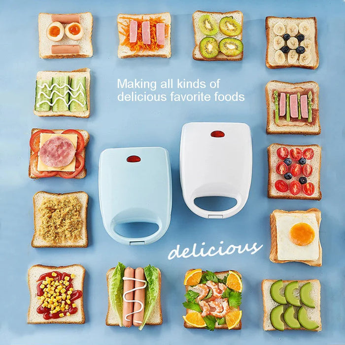 Multifunctional Household Appliance Sandwich Machine Breakfast Fast Toast Pan Folded Press Waffle Electric Grill Pot