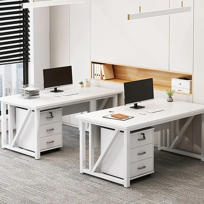 Executive Setup Office Desk Reception European Dark Storage Computer Desks Student Study Escritorios De Ordenador Furnitures