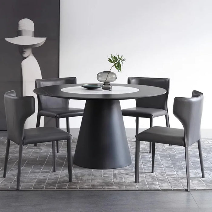 Round Mobile Dining Tables Modern Rustic Luxury Replica Makeup Center Dining Tables Console Mesas De Jantar Hotel Furniture HDH