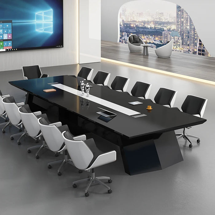 Standing Office Work Desk Wooden Study Executive Conference Long Desk Black Gaming Tavolo Da Lavoro Wall Mounted Reception