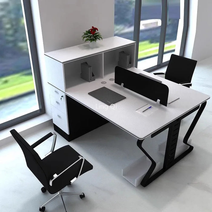 Free Shipping Standing Office Desk Small Study Minimalist Unusual Computer Desks Organizer Floor Mesa Escritorio Home Furniture