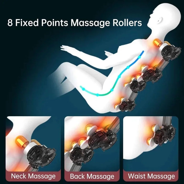 2022 New Massage Chair Recliner with Zero Gravity, Full Body Air Pressure, Heat and Foot Roller Included, Blue