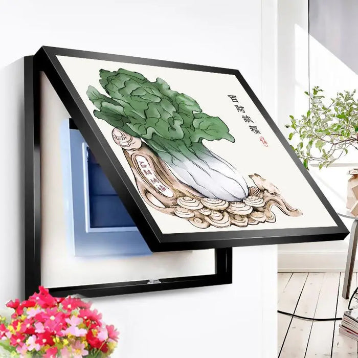Electric Decor For Home Design Painting Hide Cover Wall Meter Box Decorative Power Switch Canvas Poster Paintings 40x30cm