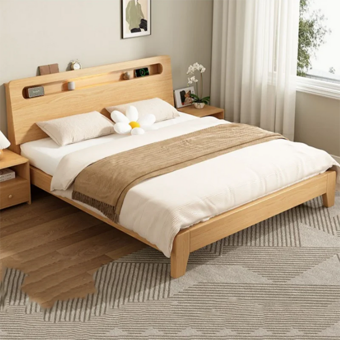 Wood Children Bed King Luxury Modern Multifunctional Nordic Bed Double Storage Adults Camas Dormitorio Furniture Living Room