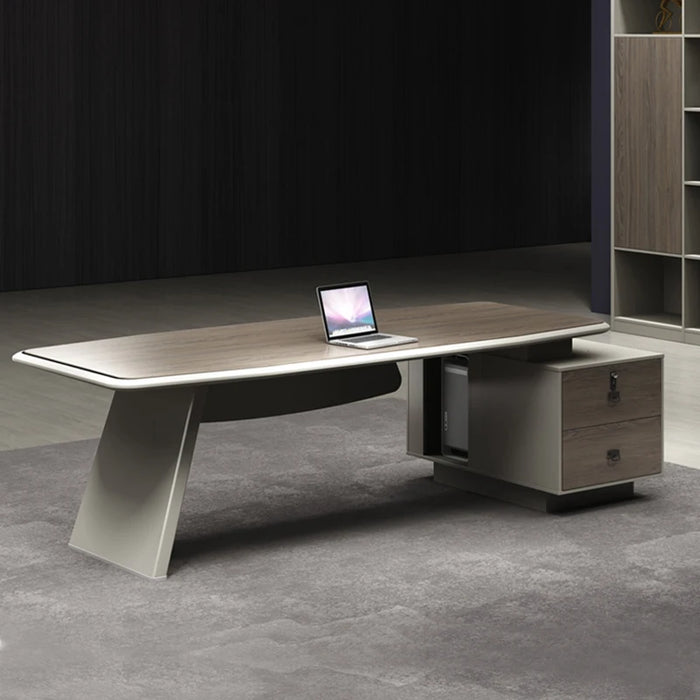 Light Luxury Boss Desk Simple Modern High-end Manager Business Desk Leadership General Manager Office Furniture Desk Combination