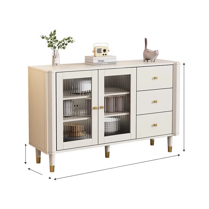 Luxury Rustic Sideboard Buffet Storage Drawer Modular Shelves Traditional Sideboard Industrial Table De Chevet Furniture HDH