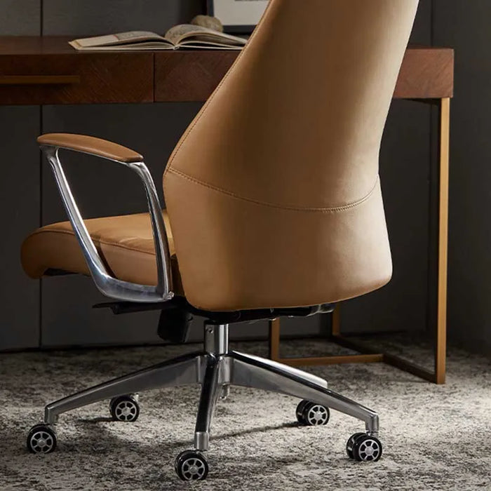 Luxury Executive Office Chairs Genuine Leather Adjustable Top Layer Cowhide Ergonomic Gaming Chair Mobile Cadeira Home Office