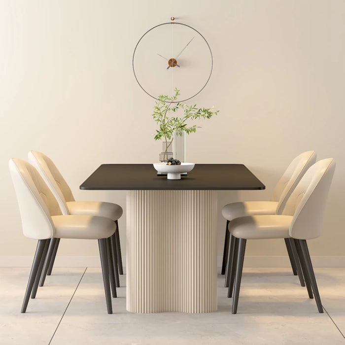 Italian Modern Dining Tables Simple Rock Plate Rectangular Eating High End Dining Tables Mesa Comedor Kitchen Furniture QF50DT