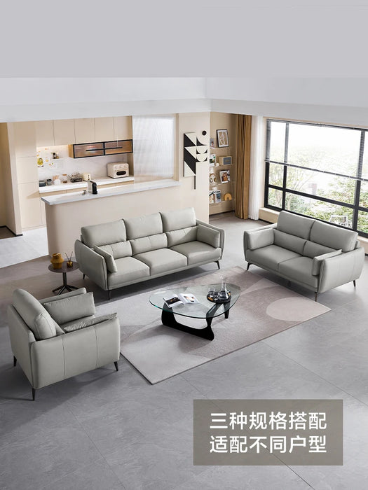 Italian Light Luxury Technology Fabric Sofa Living Room Small Apartment Straight Row Sofa Slipcover Furniture