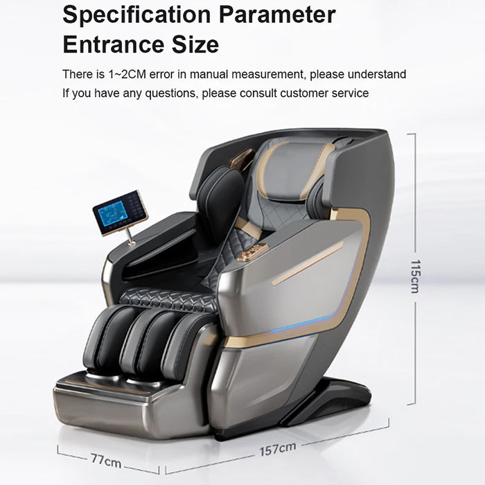 Jinkairui Electric Massage Chair Luxury 3D Automatic Body Airbags Heating Kneading Multi-function Zero Gravity Home Office Sofa