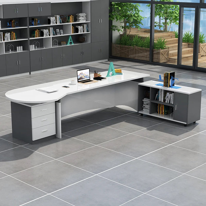 Supplies Setup Office Desk Reception Conference Luxury Writing Computer Desks Executive Modern Mesa De Computador Furnitures