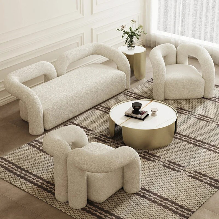 Lambswool Italiano Sofa Set Recliner Bedrooms Minimalist Foam Sponge Couch Designer 3 Seat Customized Canape Salon Furniture