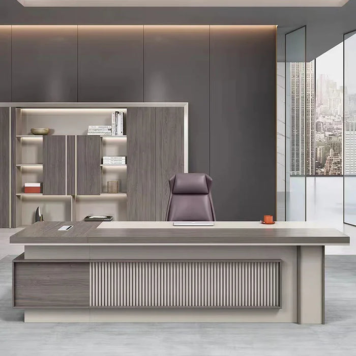 Luxury Monitor Office Desk Executive Workbench Table Work Desktops Office Desk Reception Mesa Escritorio Office Furniture