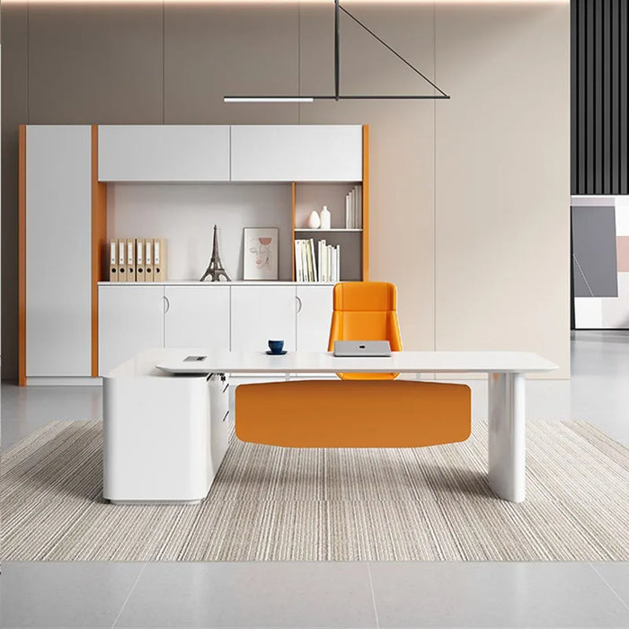 Executive Writing Office Desk Reception Desktop Corner Standing Office Desk Bedroom Scrivania Ufficio Lavoro Salon Furniture