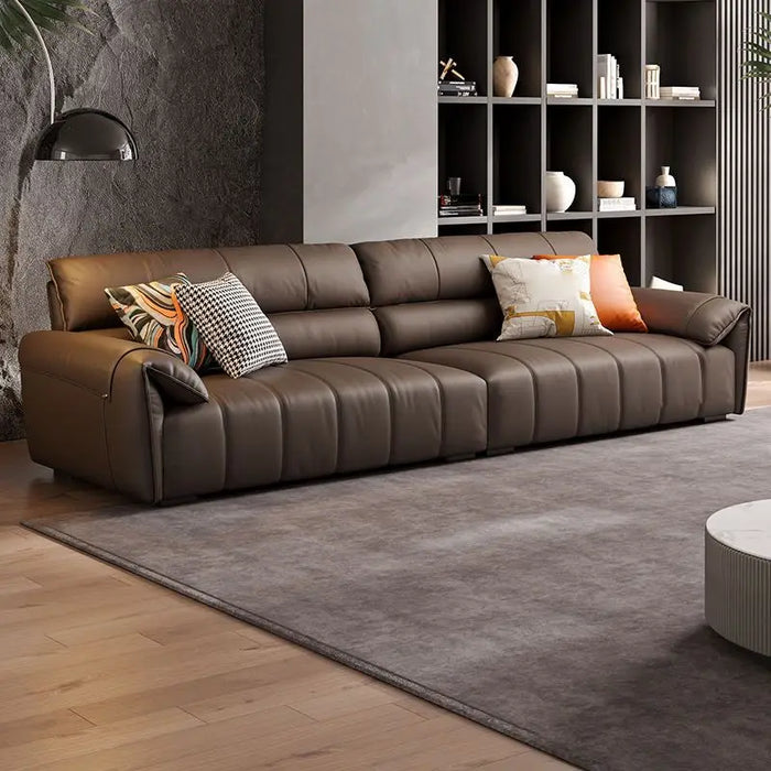 Bed Living Room Sofas Puffs Salon Lazy Leather Luxury Sectional Sofa Modern Corner Divani Da Soggiorno Bedroom Furniture