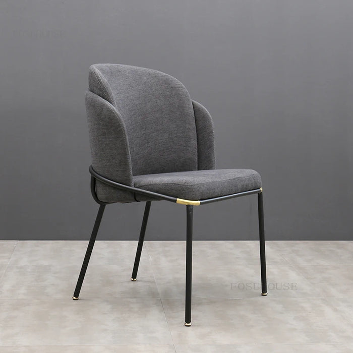 Modern Leather Minimalist Dining Chairs Leisure Nordic Backrest Dining Chair Soft Cushion Sillas De Comedor Home Furniture