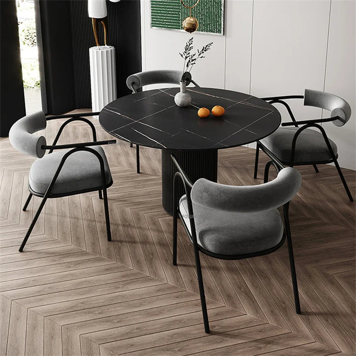 Nordic Light Luxury Dining Chairs Lounges Kitchen Furniture Home Desk Chair Modern Simple Backrest Leisure Library Furniture