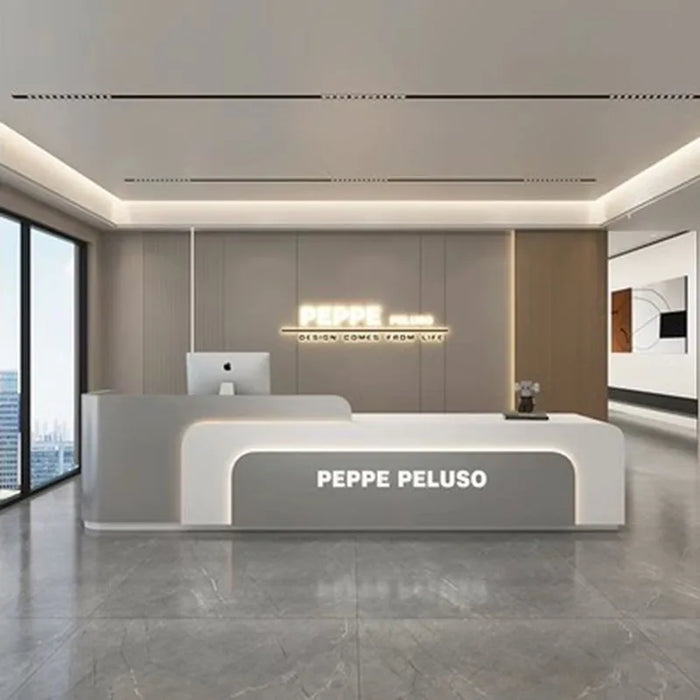 Register Commercial Reception Desks Front Church Hospital Club Computer Reception Desks Modern Escritorio Reception Furniture