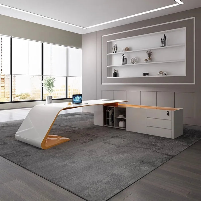 Students Writing Desk Computer Counter Monitor Drawers Office Desks Gaming Executive Scrivania Con Cassetti Modern Furniture