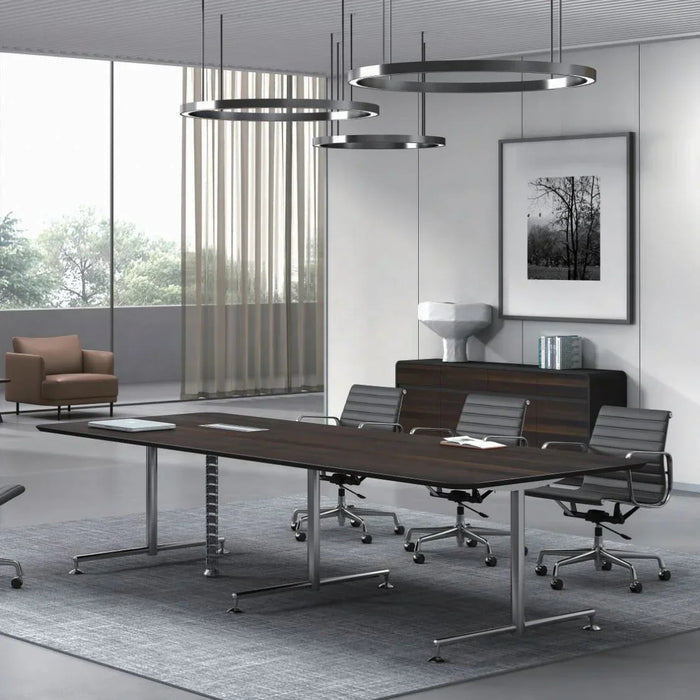 Conventional Wooden Office Conference Table For Meeting Room Used