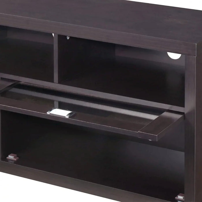 58" Durbin TV Stand for TVs Up To 75", Espresso,TV Cabinet, Furniture, Indoor Home, Light Luxury Modern, Bedroom, Living Room