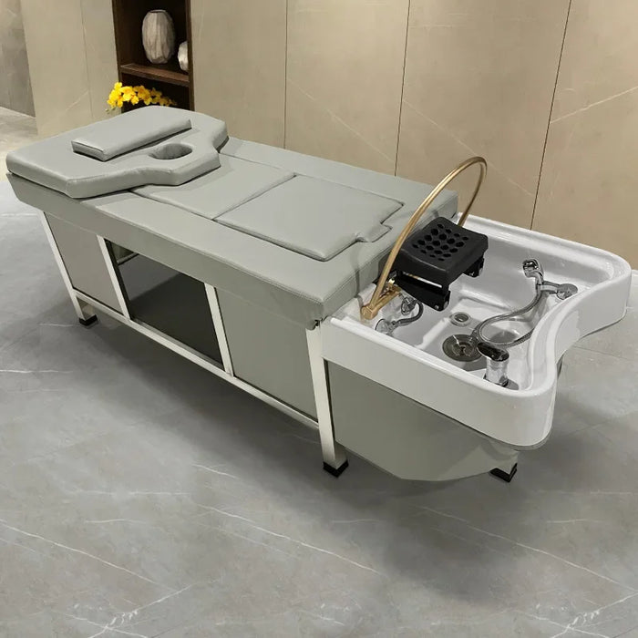 Luxury Shampoo Chair Hair Salon Fashion Hair Washing Chair Sink Minimalistic Therapy Silla Peluqueria Salon Furniture MQ50XF