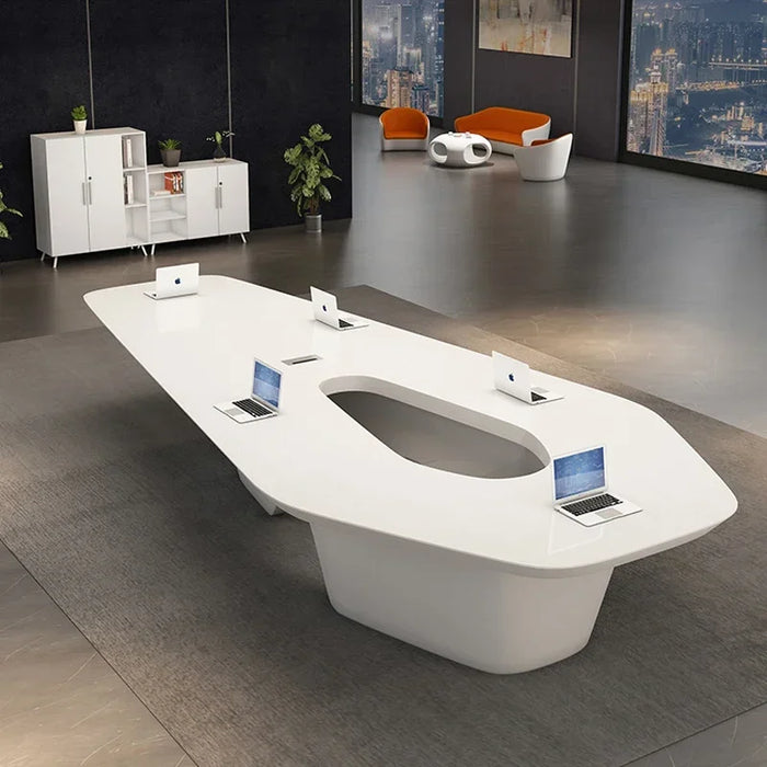 Hot Sale Modern Luxury High Glossy Circle Office Furniture Meeting Room Boardroom Conference Table