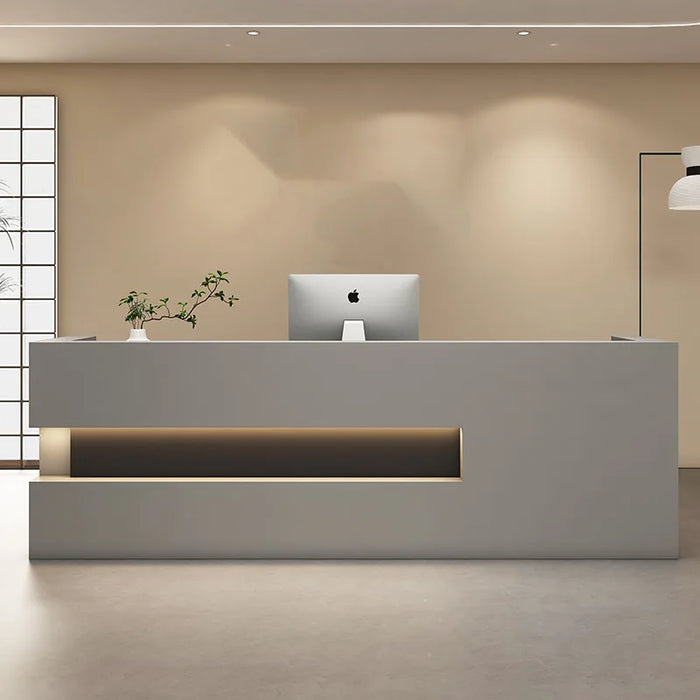 Lectern Office Reception Desk Podium Front Receptionist Pulpit Cash Counter Desk Restaurant Tables White Bureau Shop Furniture