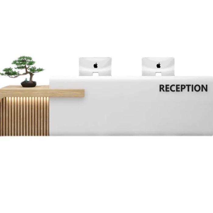 Luxury Standing Reception Desks Front Podium Modern Commercial Reception Desks Shop Mostrador Recepcion Minimalist Furniture