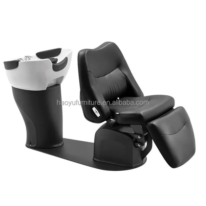 luxury head massage shampoo chair electric adjustable shampoo chair for customization