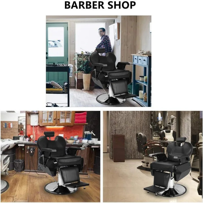 All Purpose Hydraulic Barber Chair Recline 360 Degree Swivel Height Adjustable Heavy Duty Hairdresser Chair Beauty Salon Spa