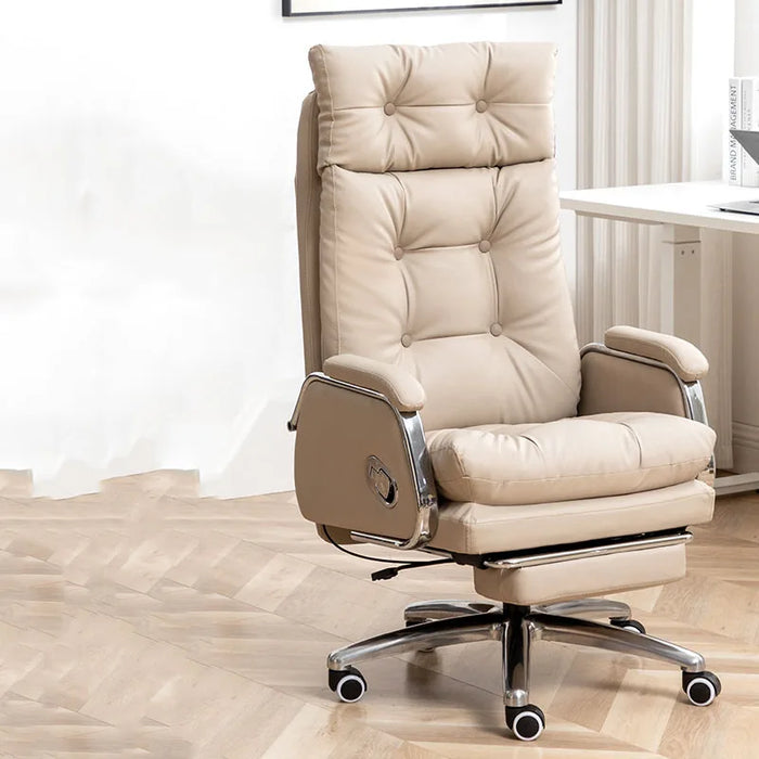 Leather Lazy Office Chair Cute Luxury Ergonomic Modern Playseat Scorpion Gaming Office Chair Posture Taburete Library Furniture