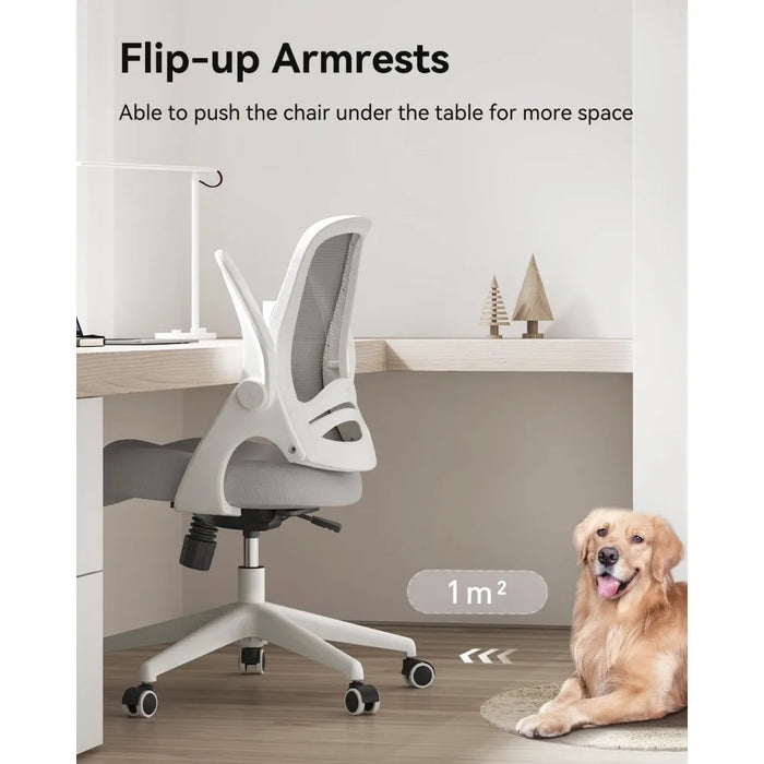 Ergonomic Office Chair With S-Shaped Backrest Computer Armchair Mesh Furniture for Home and Office Swivel Grey Chairs Cheap