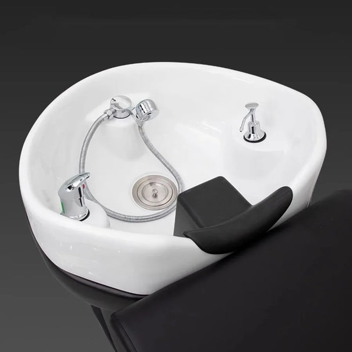 Stylist Luxury Shampoo Chair Massage Couch Wash Hair Salon Spa Shampoo Chair Basin Reclining Relaxing Mobile Lava Cabezas Chairs