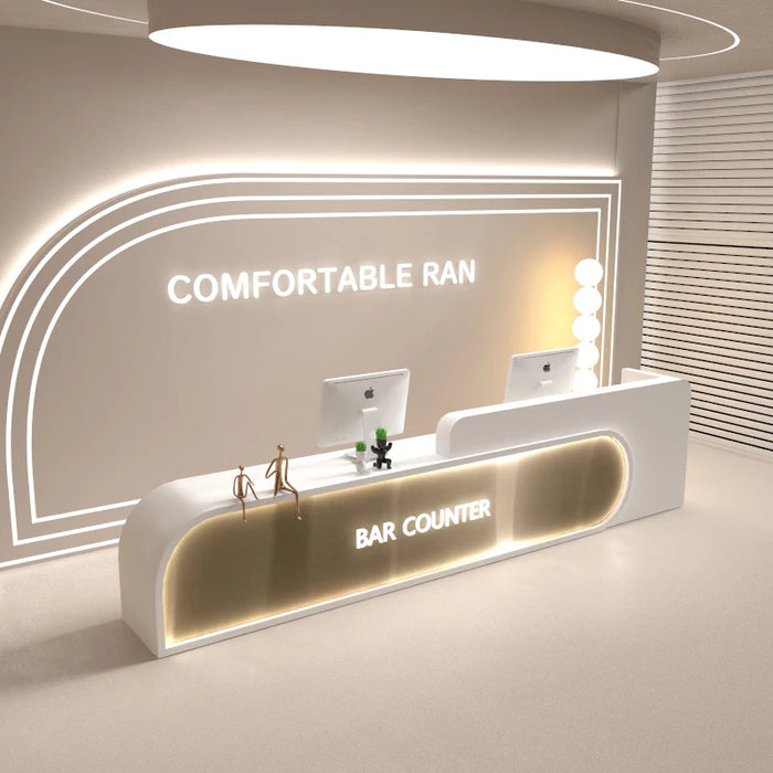 Lectern Hotel Reception Desks Front Luxury Front Commercial Conference Gym Table Reception Desks Podium Bar Tresen Furniture